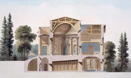 Cross Section of a Country House in Laeken, from 